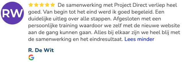 Webdesign Freelancer / ZZP webdesigner / Timo van Tilburg - Project Direct ✓ Website laten maken ✓ WordPress ✓ Webdesign ✓ Webwinkel ✓ Vindbaar in Google